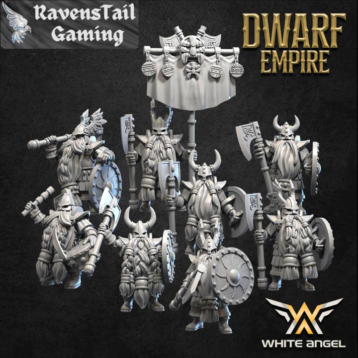 Impero dei Nani - Maestro Guerriero della Barba per la vendita all'ingrosso da parte di RavensTail Gaming