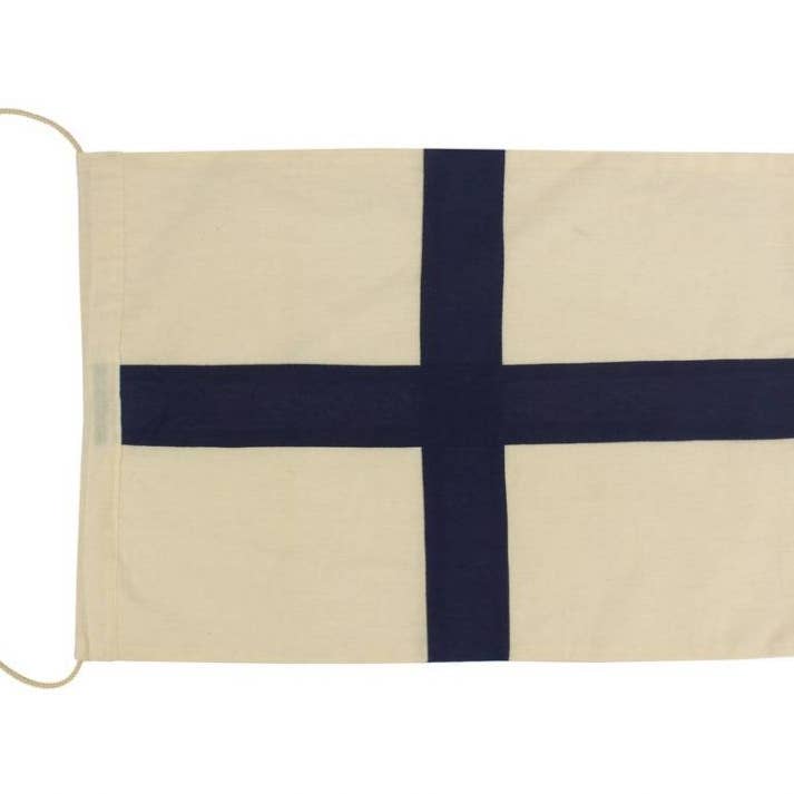 Hampton Nautical – Engroshandel Flag – Bogstav X klud nautiske alfabet Flag dekoration 20"