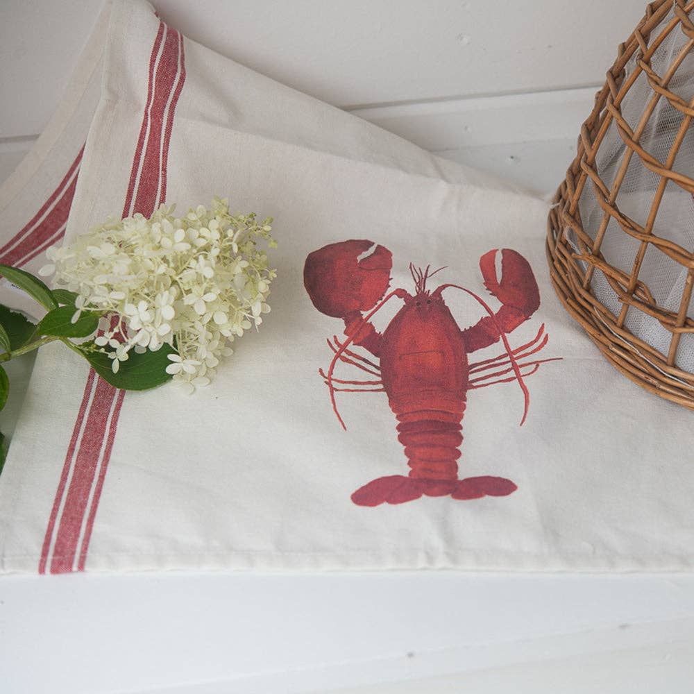 Finding Silver Pennies - Wholesale Tea Towel - Lobster Tea Towel3