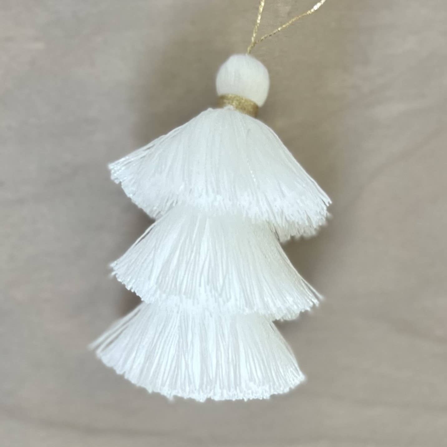 Palmy Pineapple - Wholesale Keychain - Women's - 3 Tiered Ombre Cotton Tassel with Gold Loop23