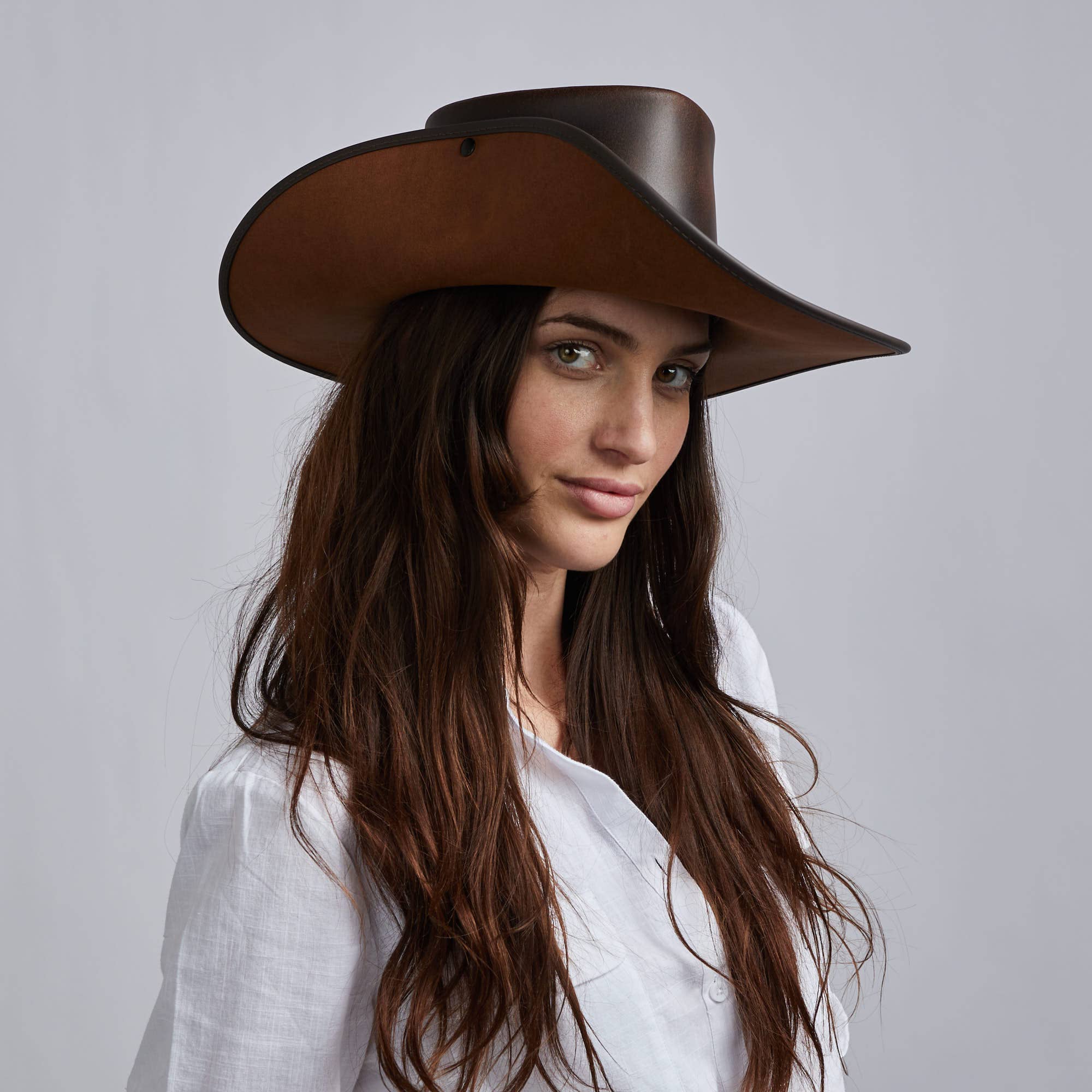 American Hat Makers - Wholesale Cowboy Hat - Unisex - Renaissance Fair Leather Hat Unbanded - Style Cavalier9