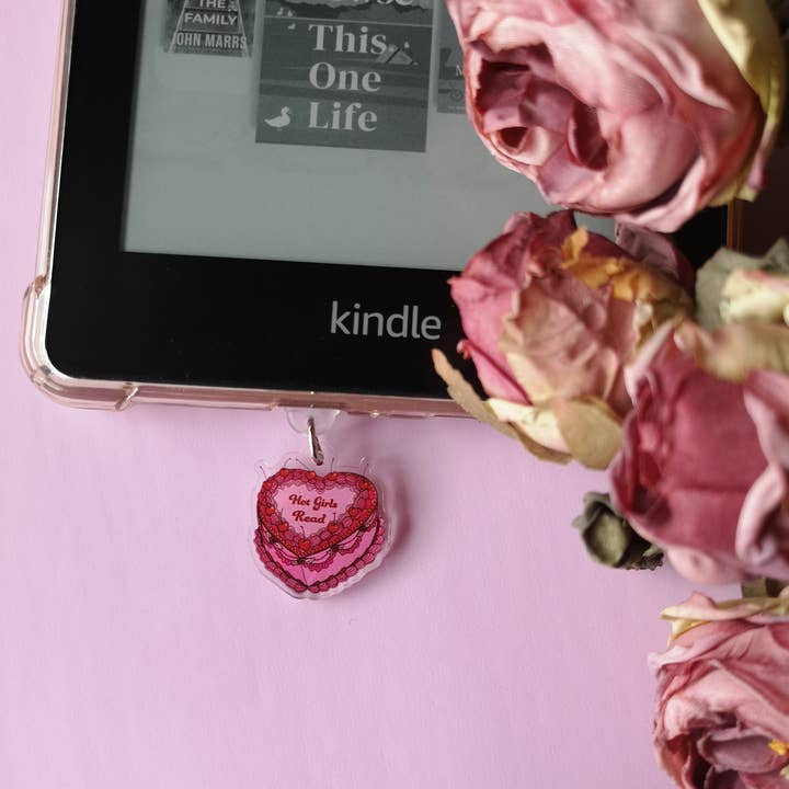 Hot Girls Read Kindle Charm, Phone Kobo Charm, Booktok for wholesale by Enchanted Endings