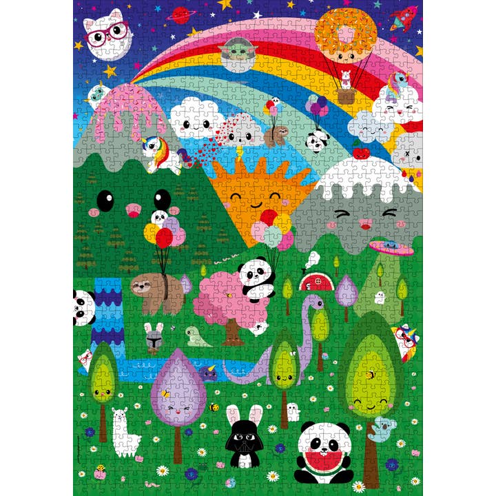 Quebra-cabeça Kawaii Paisagem com 1000 peças por atacado de Studio Inktvis
