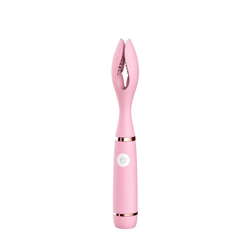 Kinky Pleasure - Wholesale Sex Toy - Power Escorts - BR164 - Couple Pleasure - Couple Vibrator - Rechargeable - Silicone - 19 × 2.75 CM - Pink3