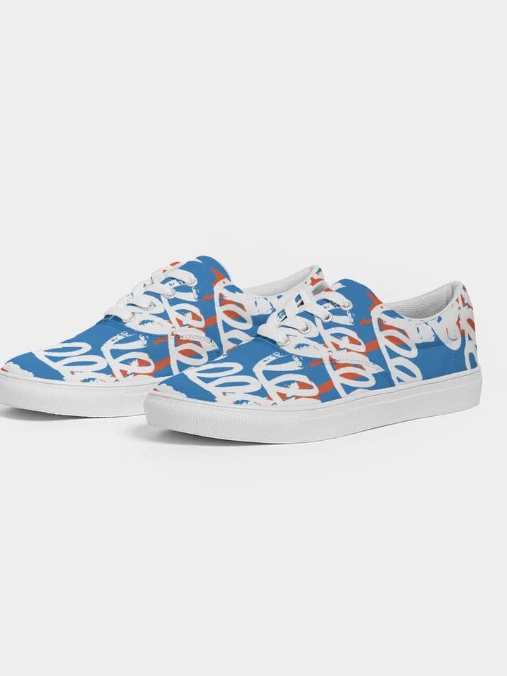 Scarpa da donna in tela con lacci Jet Stream per la vendita all'ingrosso da parte di Blank Laces