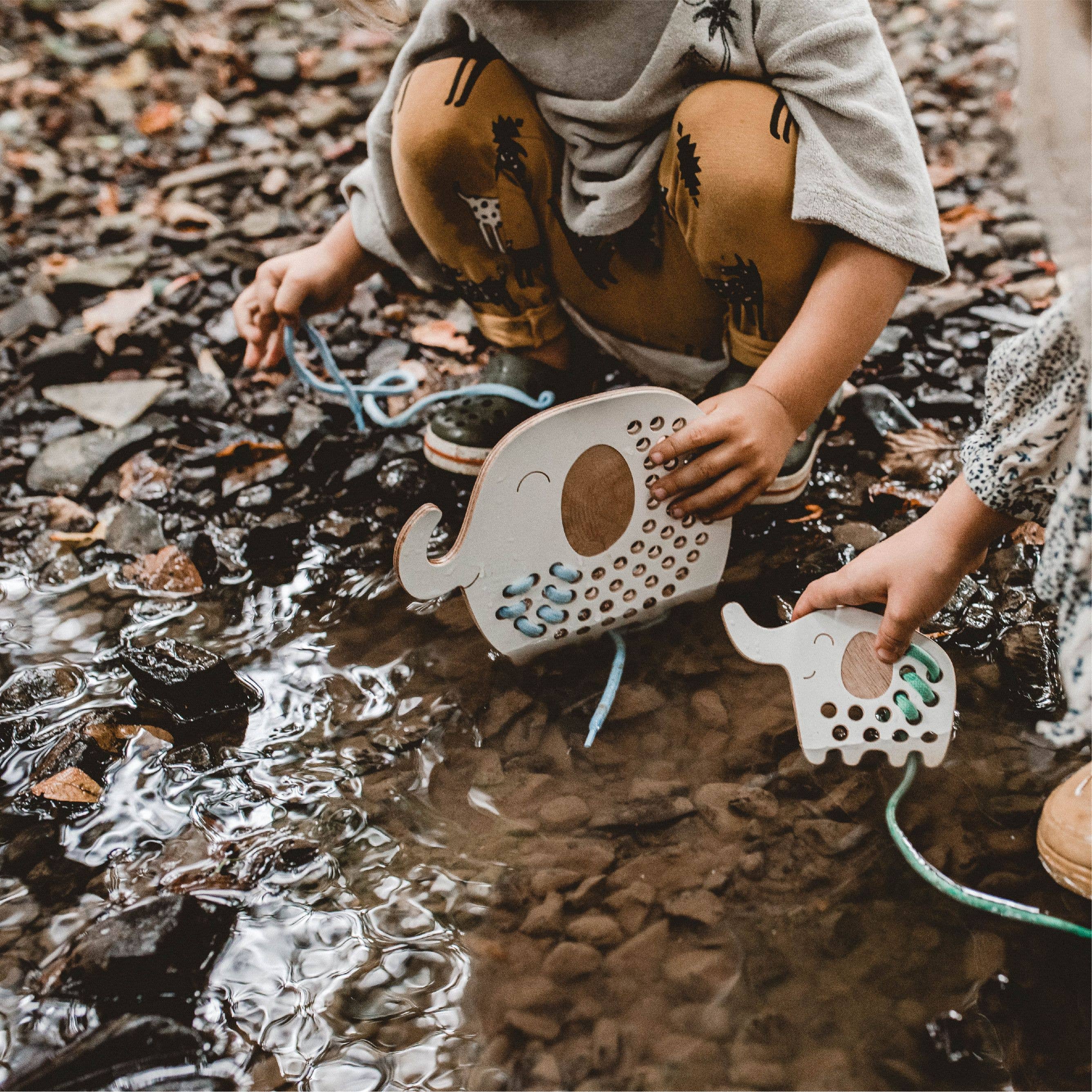 milin - Wholesale Wood Toy - Kids - Oliver the Elephant, wooden lacing toy, montessori6