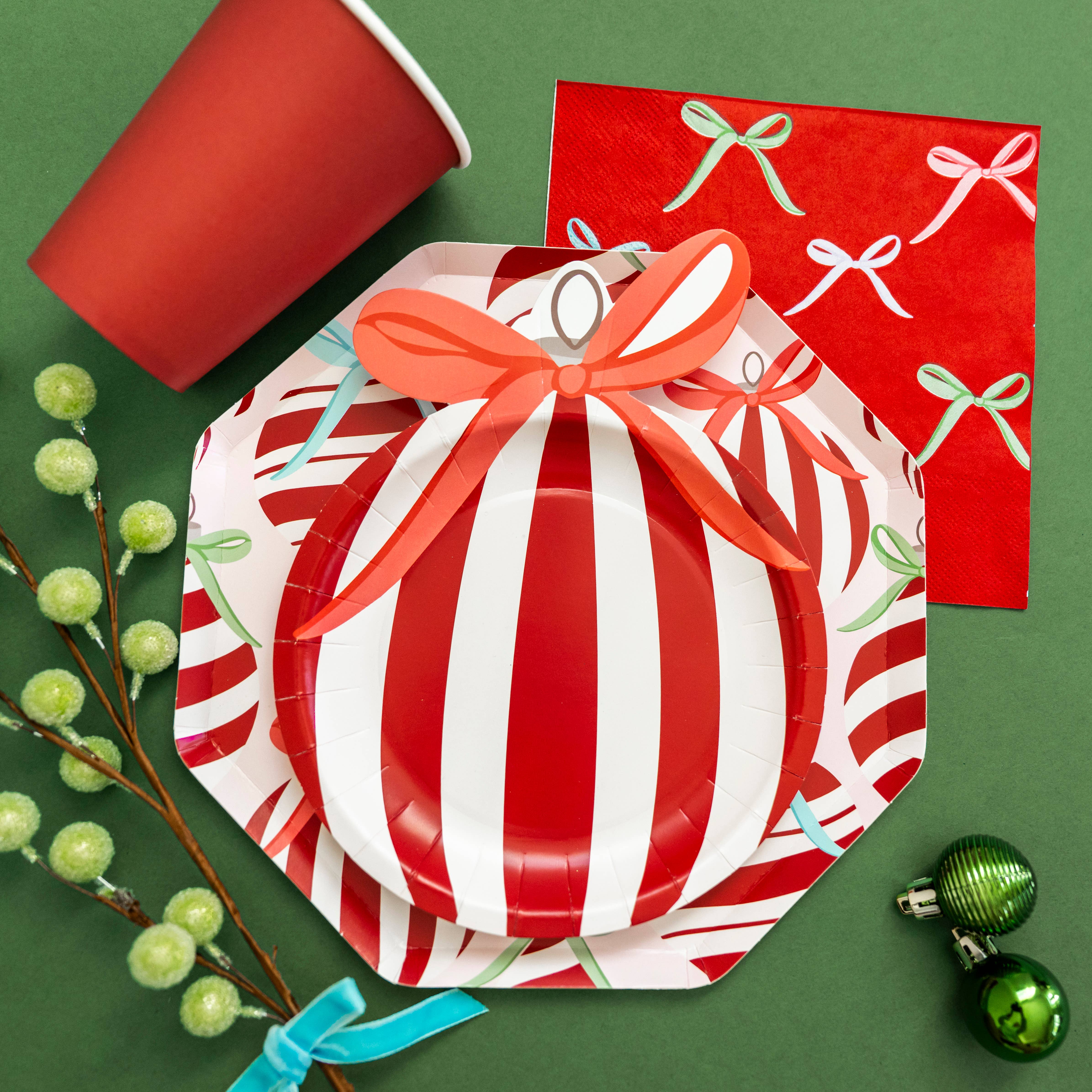 Festive Fun Co. - Vente Assiette jetable - Assiette en forme d'ornement3