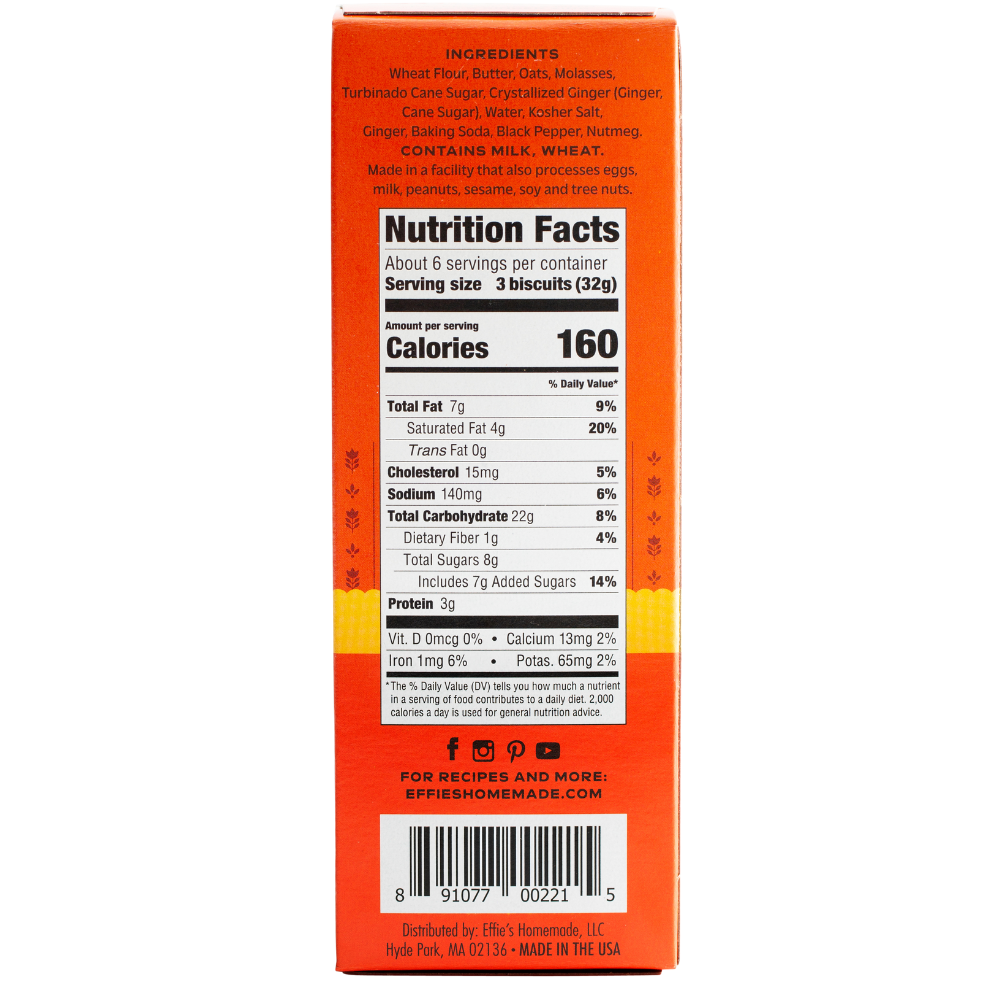 Effies Homemade - Wholesale Cookie - Ginger Biscuit2