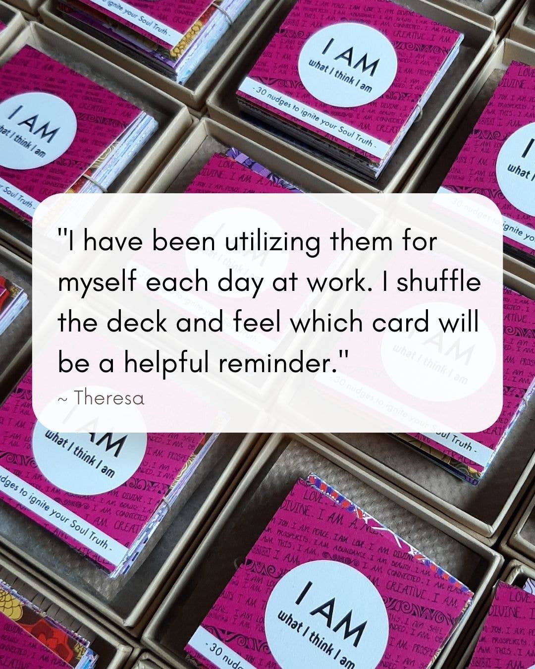 LOVELEEN®️ - Wholesale Tarot Cards - The 'I AM' mantra deck (w/ 30 unique mantras)3