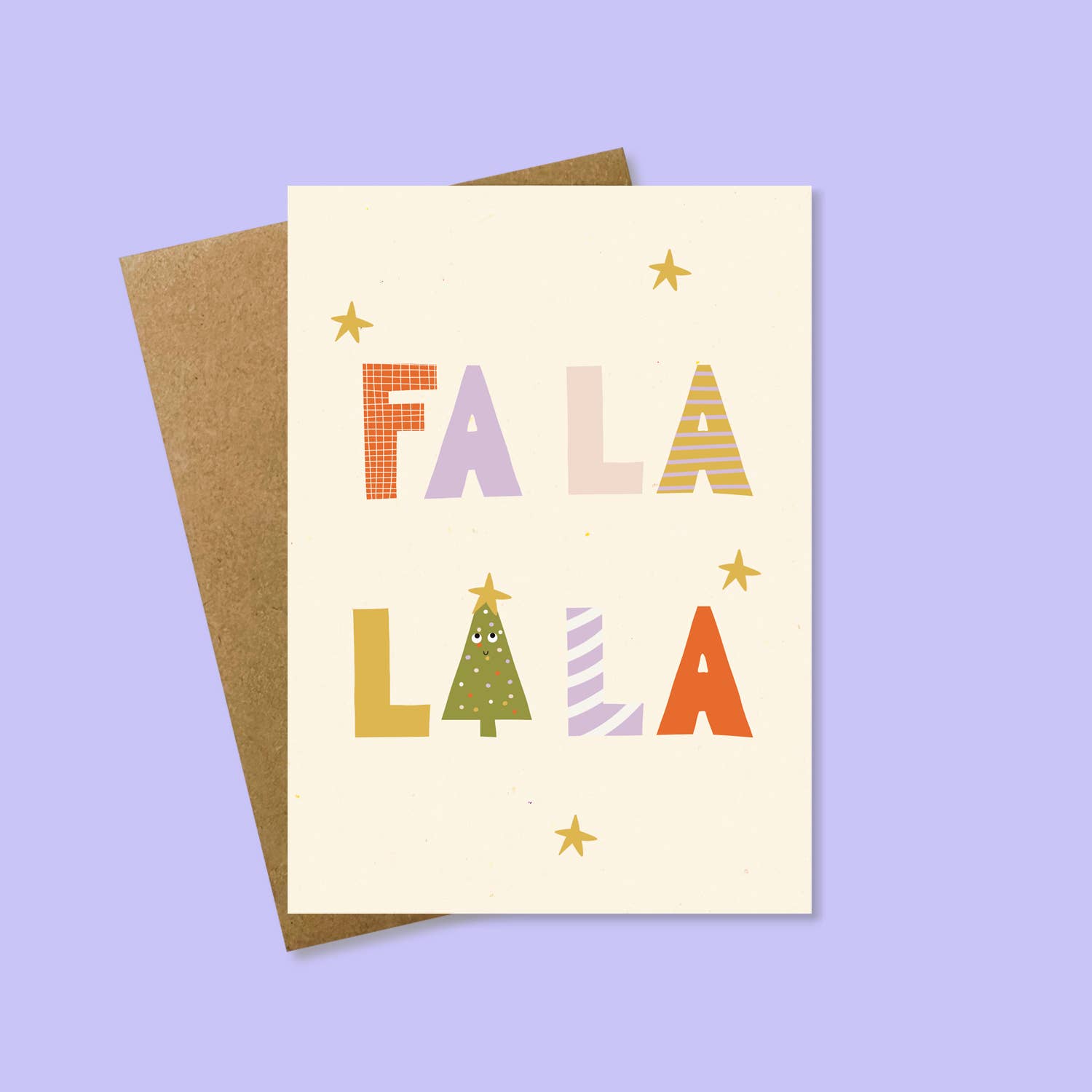 StudioSonna - Wholesale Christmas Card - Folding card FALA LALA with envelope0
