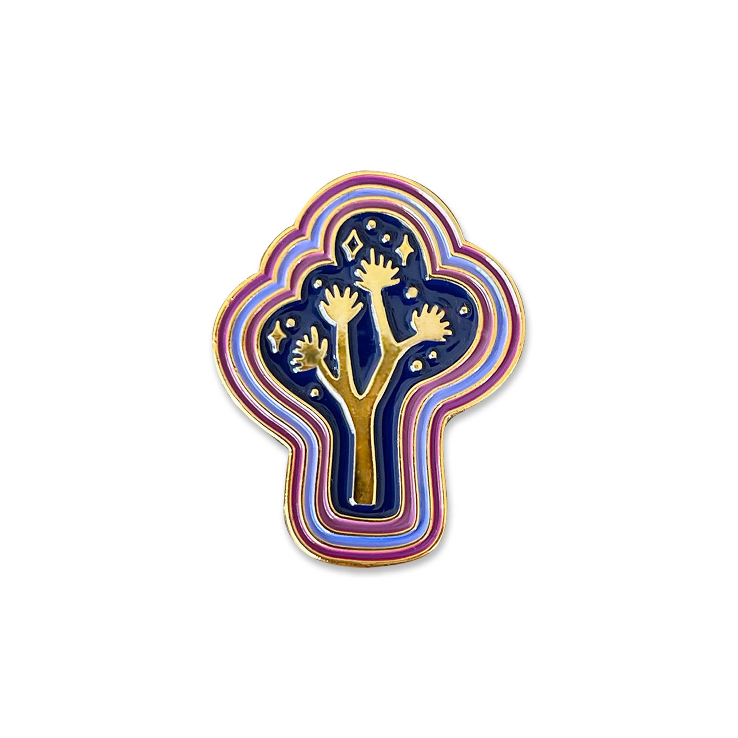 Paper Parasol Press - Wholesale Lapel Pin/Button - Joshua Tree Magic Pin