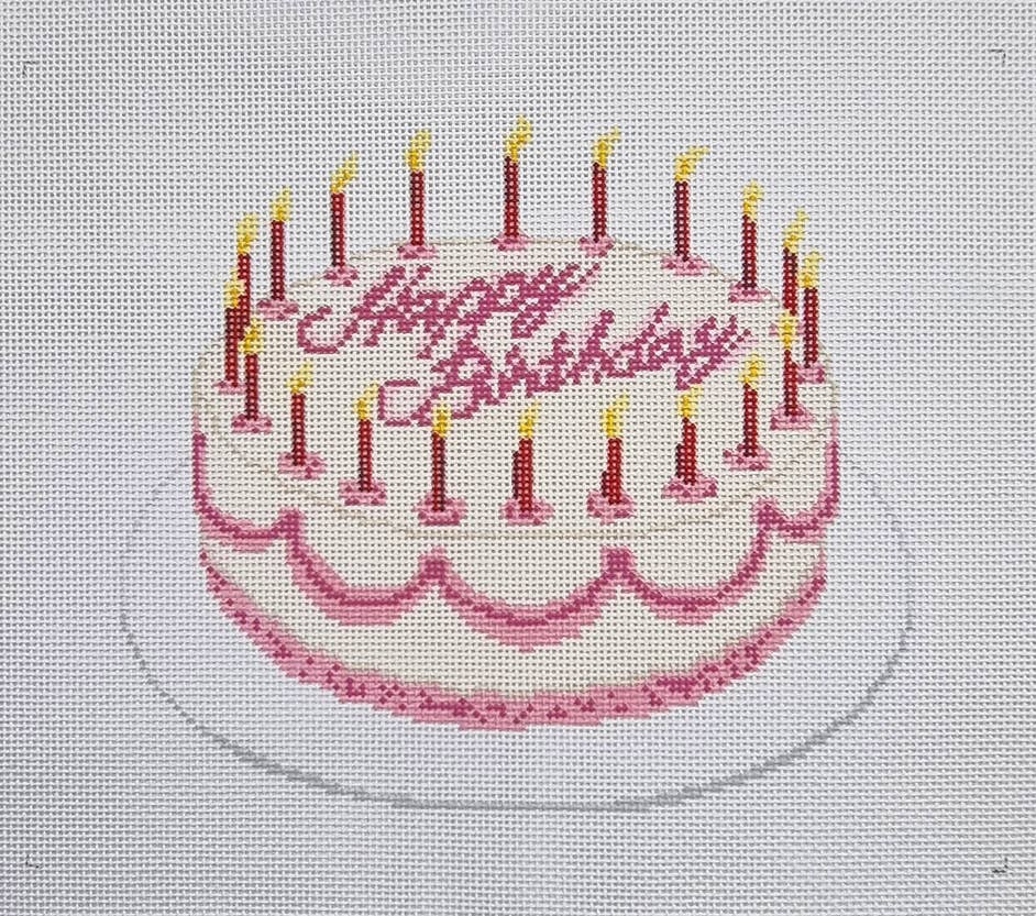 Perrin Gentry Designs - Wholesale Embroidery/Cross Stitch Supplies - Birthday Cake Handpainted Needlepoint Canvas0