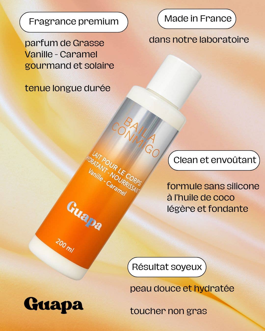 S2Z-COSMETICS P/O GUAPA - Wholesale Body Cream/Lotion - Moisturizing Body Milk – Nourishing – Vanilla Caramel2