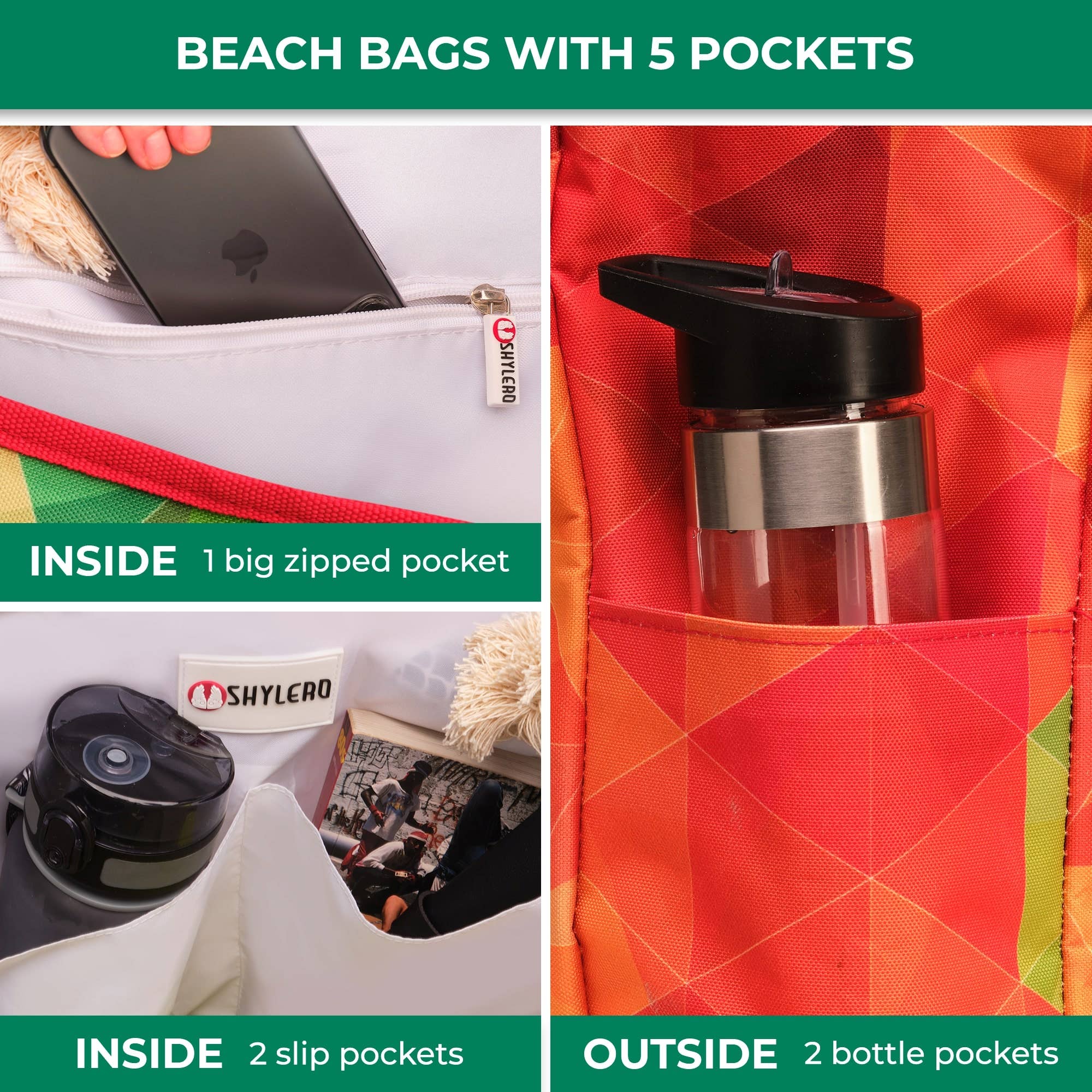 Beach Bag and Pool Bag | Waterproof | Colorful Starfish for wholesale on Faire5