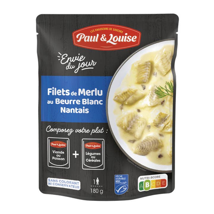 Filete de merluza con mantequilla blanca nantesa - Pesca sostenible MSC para venta al por mayor de Paul & Louise