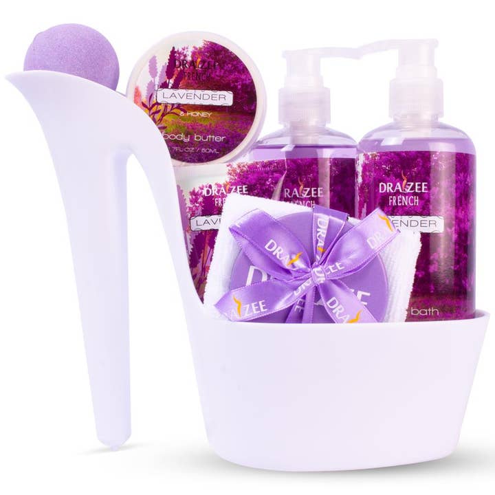 Matashi – wholesale Bad- och kroppsvårdsset – Lyxigt 8-delars lavendel spa-helg- och födelsedagspresentset