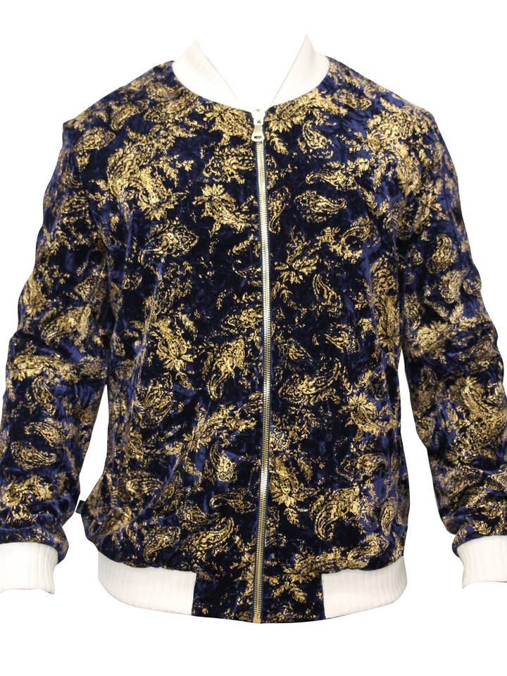 Giacca bomber in velluto stropicciato foil per la vendita all'ingrosso da parte di OREN KASH