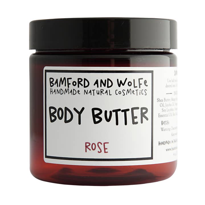 Bamford and Wolfe Body Butter Rose for wholesale by Bamford and Wolfe