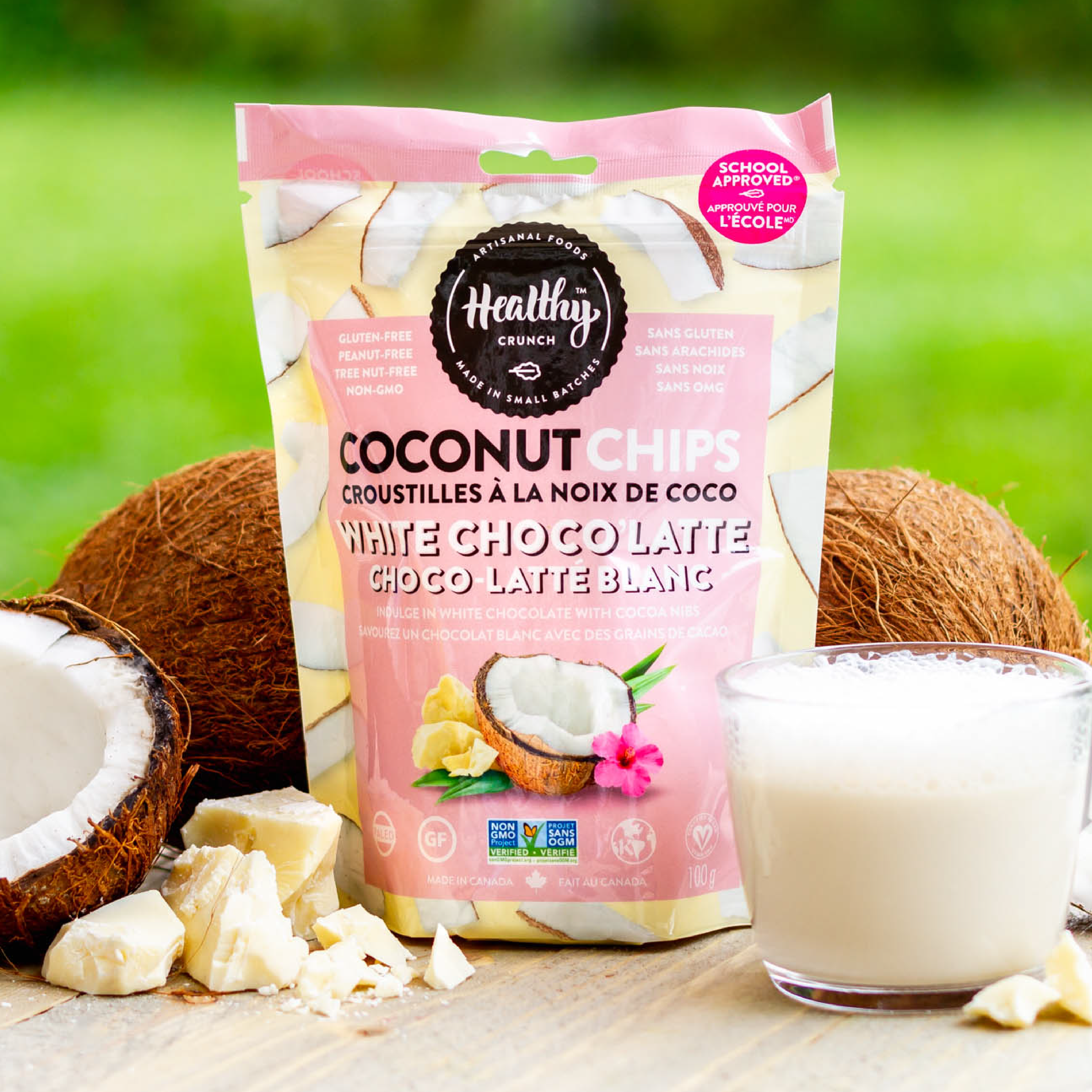 Healthy Crunch - Wholesale Chips - White Choco'Latte Coconut Chips3