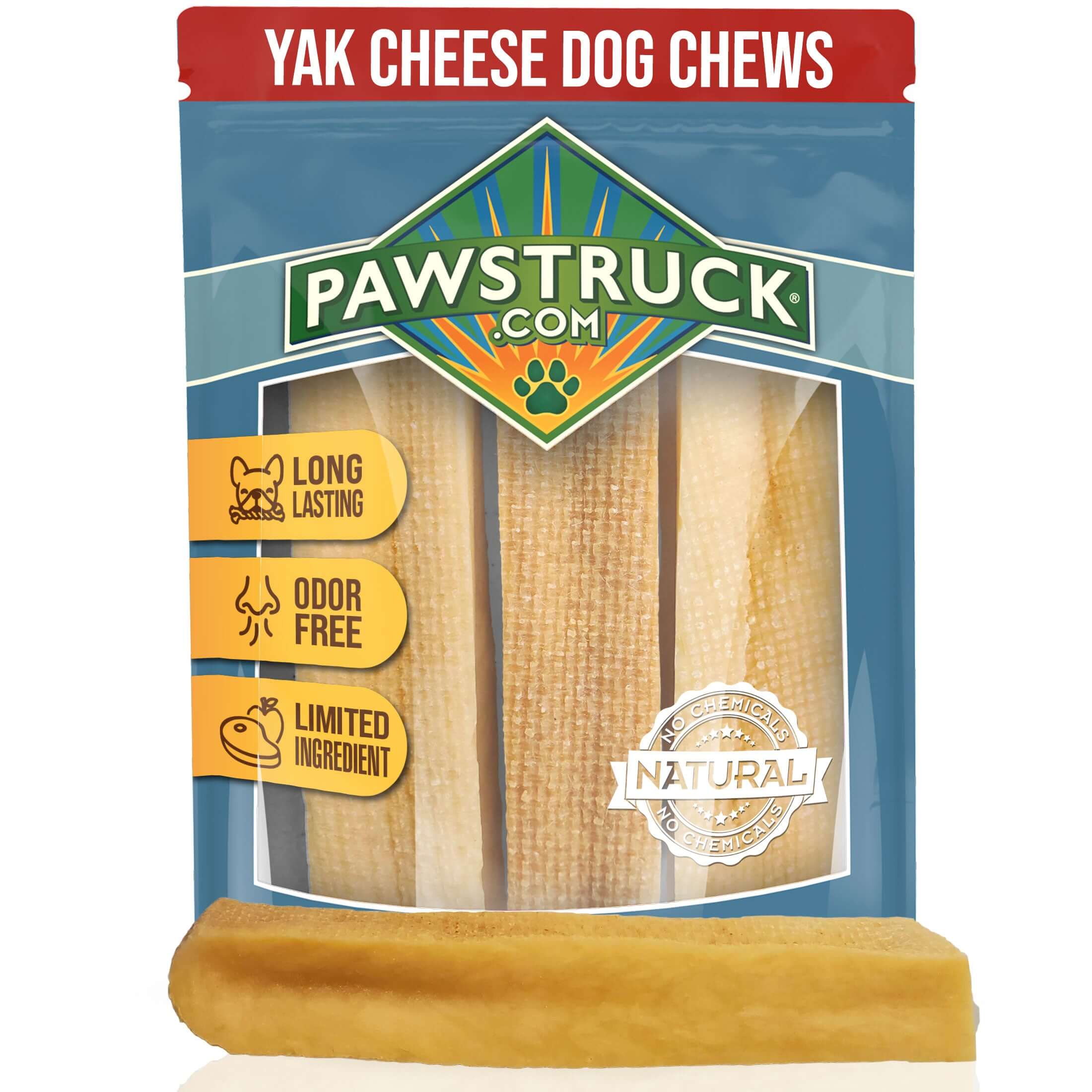 Pawstruck - Wholesale Pet Treats - Dog - Medium Himalayan Yak Dog Chew, 3-4 oz.1
