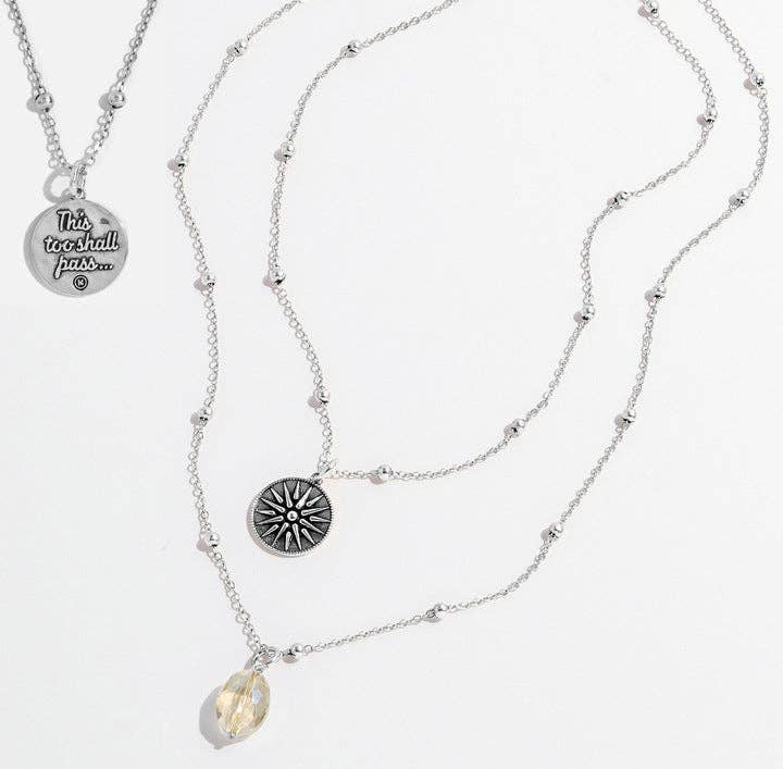 Katia Designs – Engroshandel Halskæde med vedhæng – "Dette skal også passere" Stjerne Delikat Halskæde2