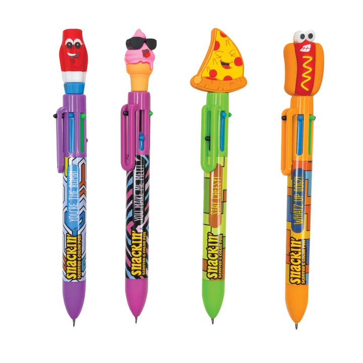 Geddes - Vendita all'ingrosso Penne - PENNA A 6 COLORI PROFUMATA SNACKIN 12/DSP