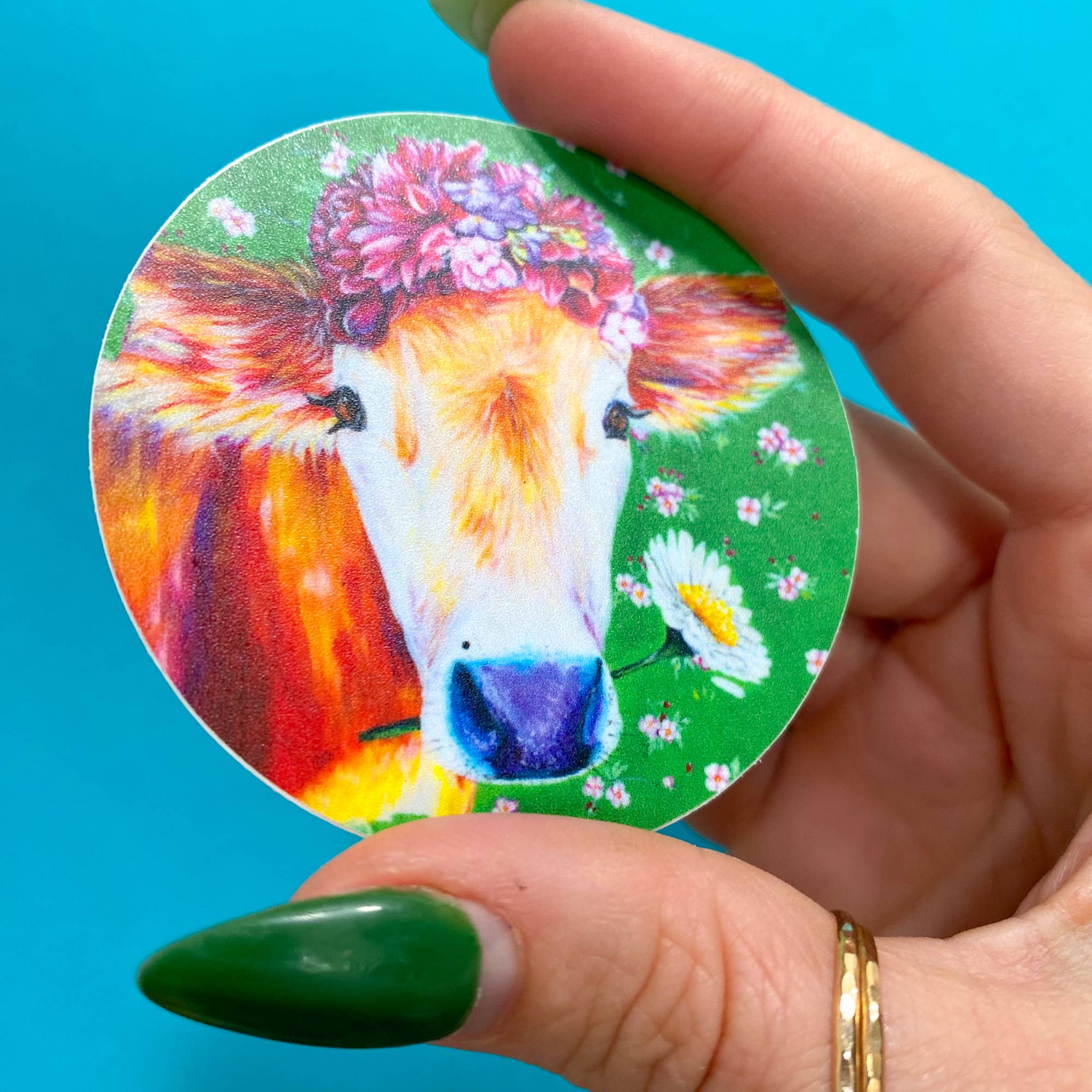 Chelzart - Wholesale Sticker - Cow Sticker | Cow Lover Gifts | Frida Kahlo Inspired3