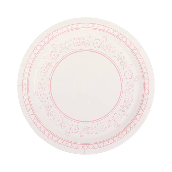 PEM1140 - Pembroke Small Pink Floral 7" Plate for wholesale by My Mind’s Eye