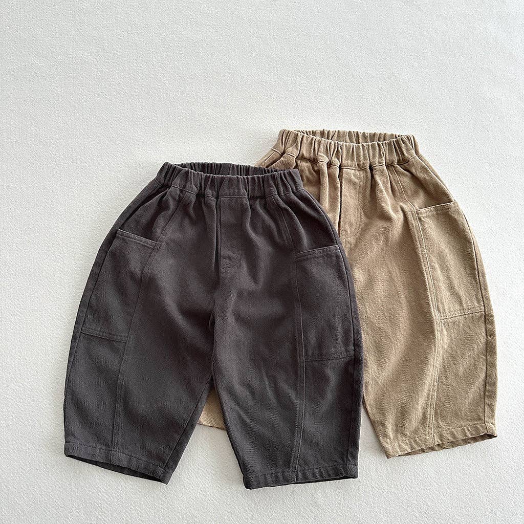 MyKids-USA® - Wholesale Pants - Kids - Autumn Arrival Casual Unisex Solid Color American Style Pants2