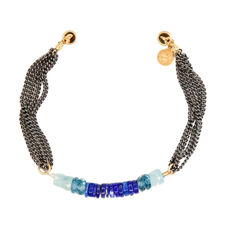 Azura Armband in Lapis voor wholesale door Catherine Page Jewelry