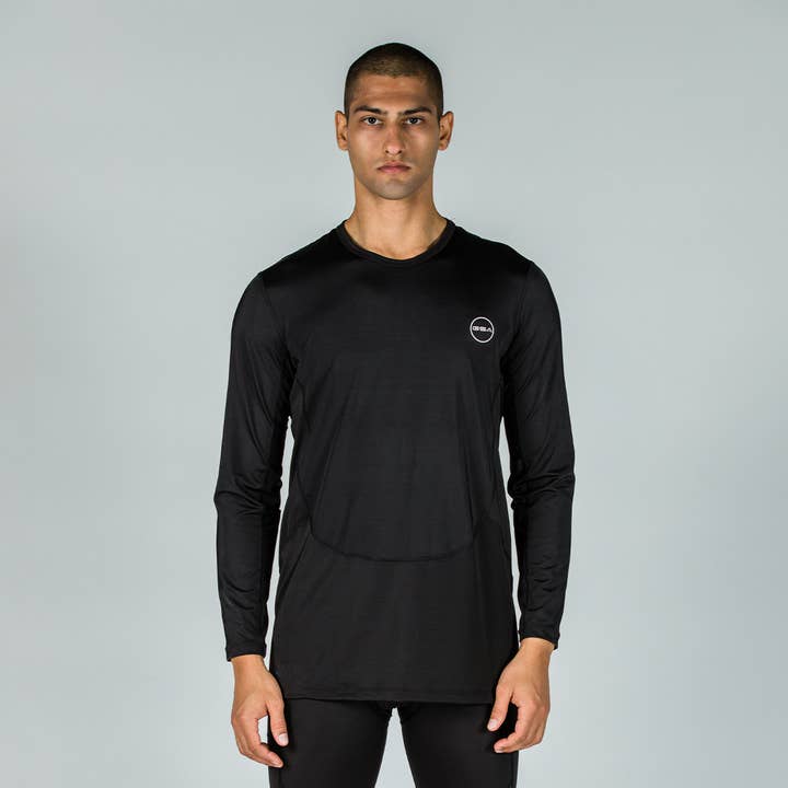 GSA herre baselayer kompressions langærmet trøje for engroshandel hos GSA