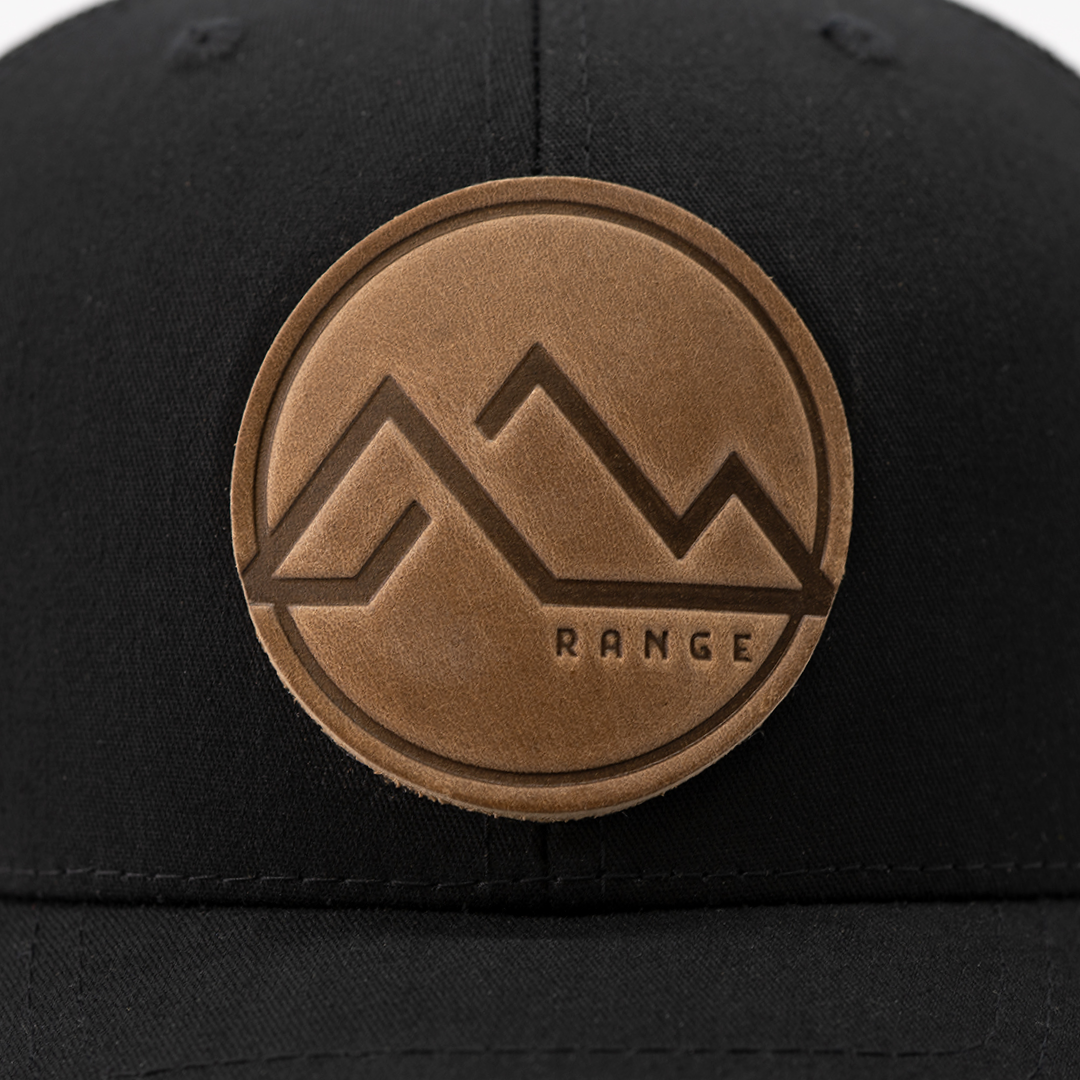 Range Leather Co. - Wholesale Trucker Hat - Unisex - Range Mountain Hat | Leather Patch Trucker Hat1