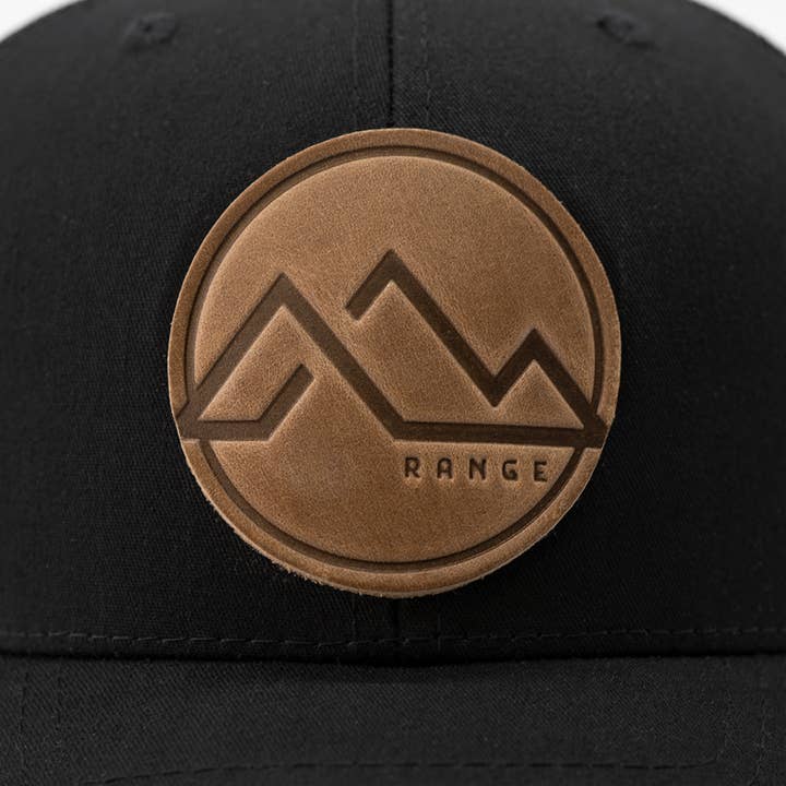 Range Leather Co. - Wholesale Trucker Hat - Unisex - Range Mountain Hat | Leather Patch Trucker Hat1