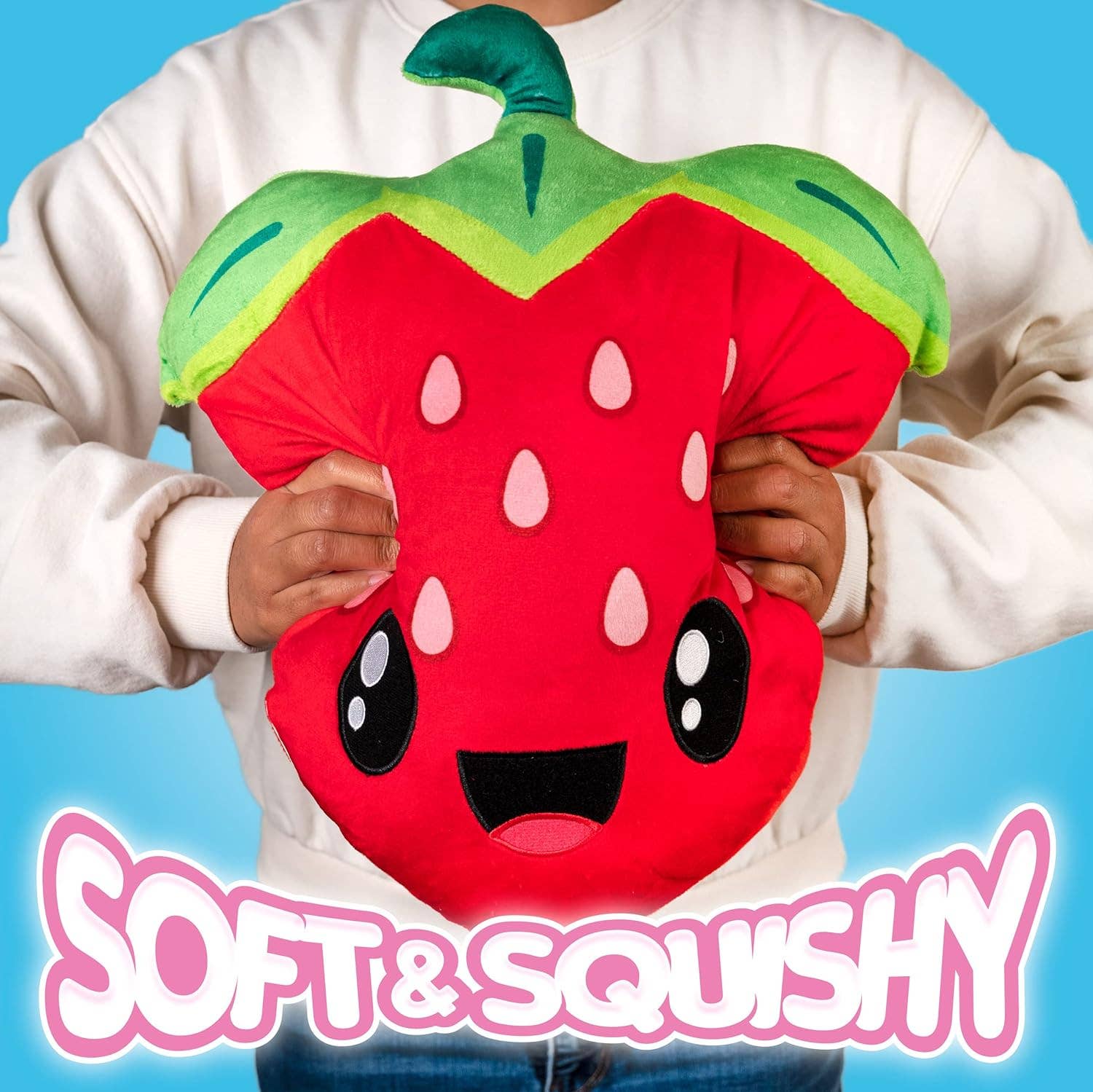 Scentco, Inc - Wholesale Throw/Decorative Pillow - Smillow in Tote Bag - Strawberry2