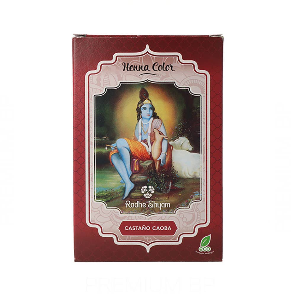 SUBLIME BEAUTY WHOLESALER SL - Wholesale Hair Dye - Radhe Shyam Mahogany Brown Powder Henna 100G