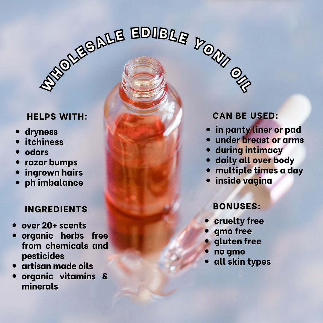 The Blush Spot - Wholesale Bath/Body Oil - 12 Wholesale Variety | Private Label - Yoni Oil1