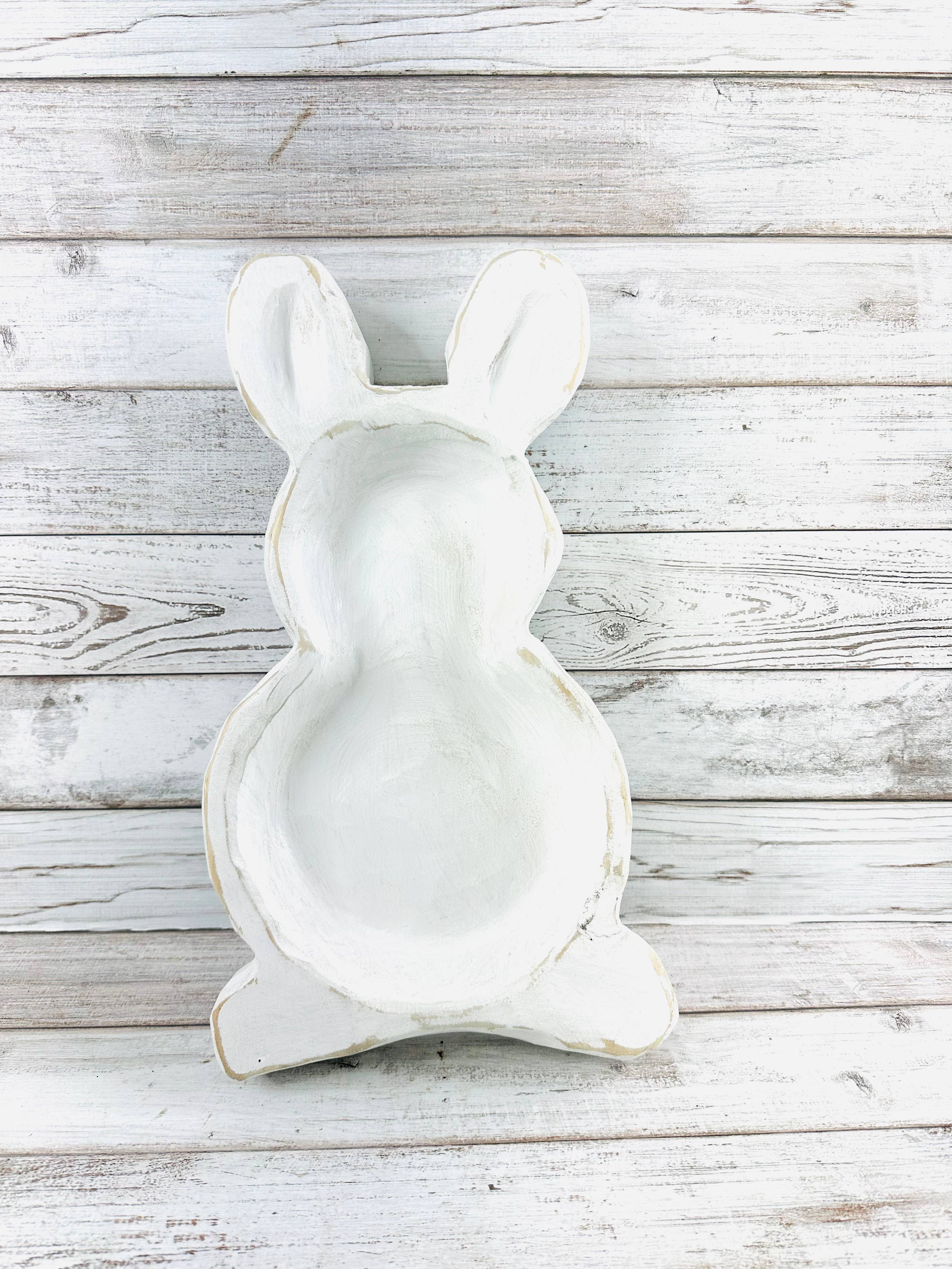 VALENTINA IMPORTS INC - Wholesale Candle Holder - Easter Rabbit Dough Bowl  Candle Ready 11