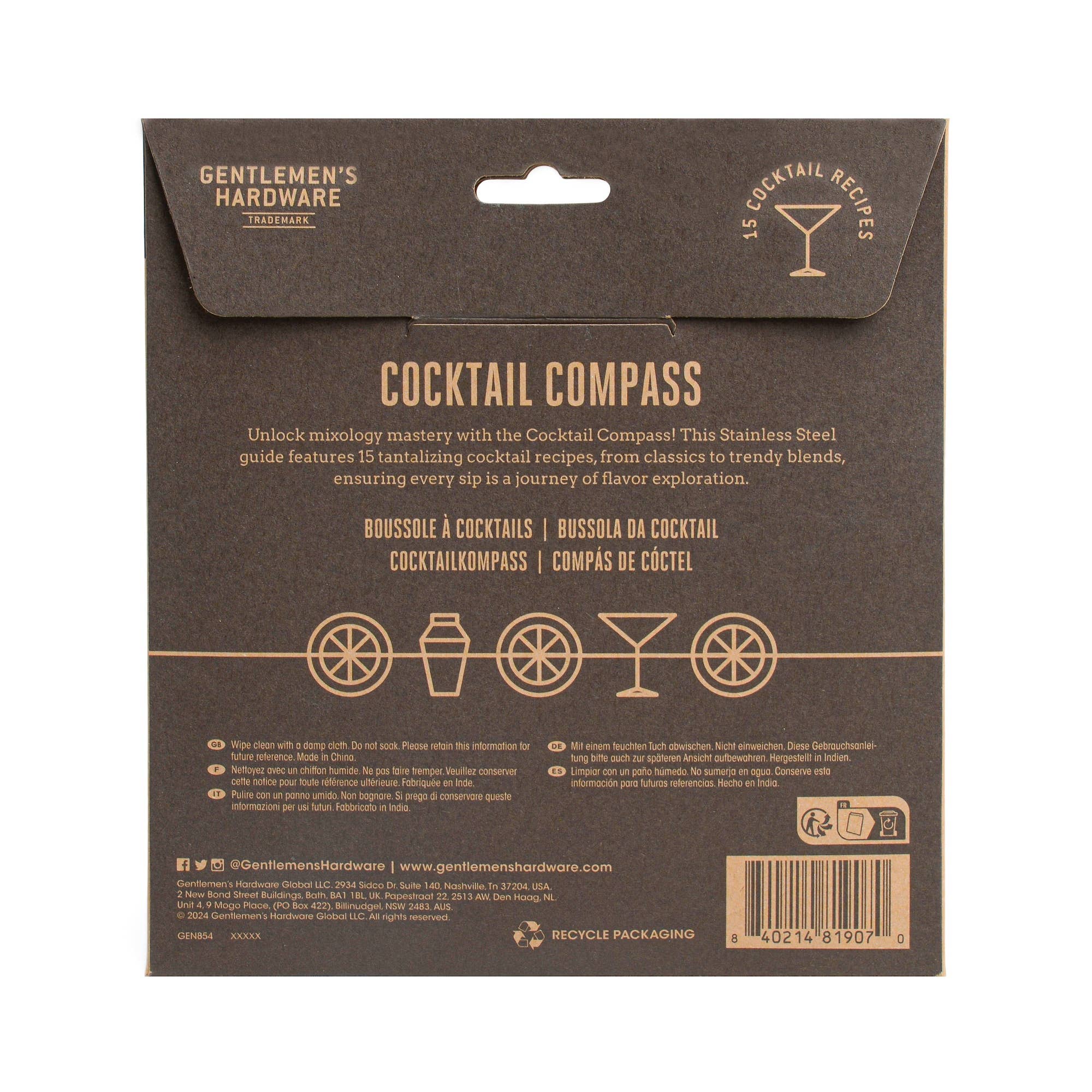 Gentlemen's Hardware - Wholesale Bar Tool - Bar Compass2