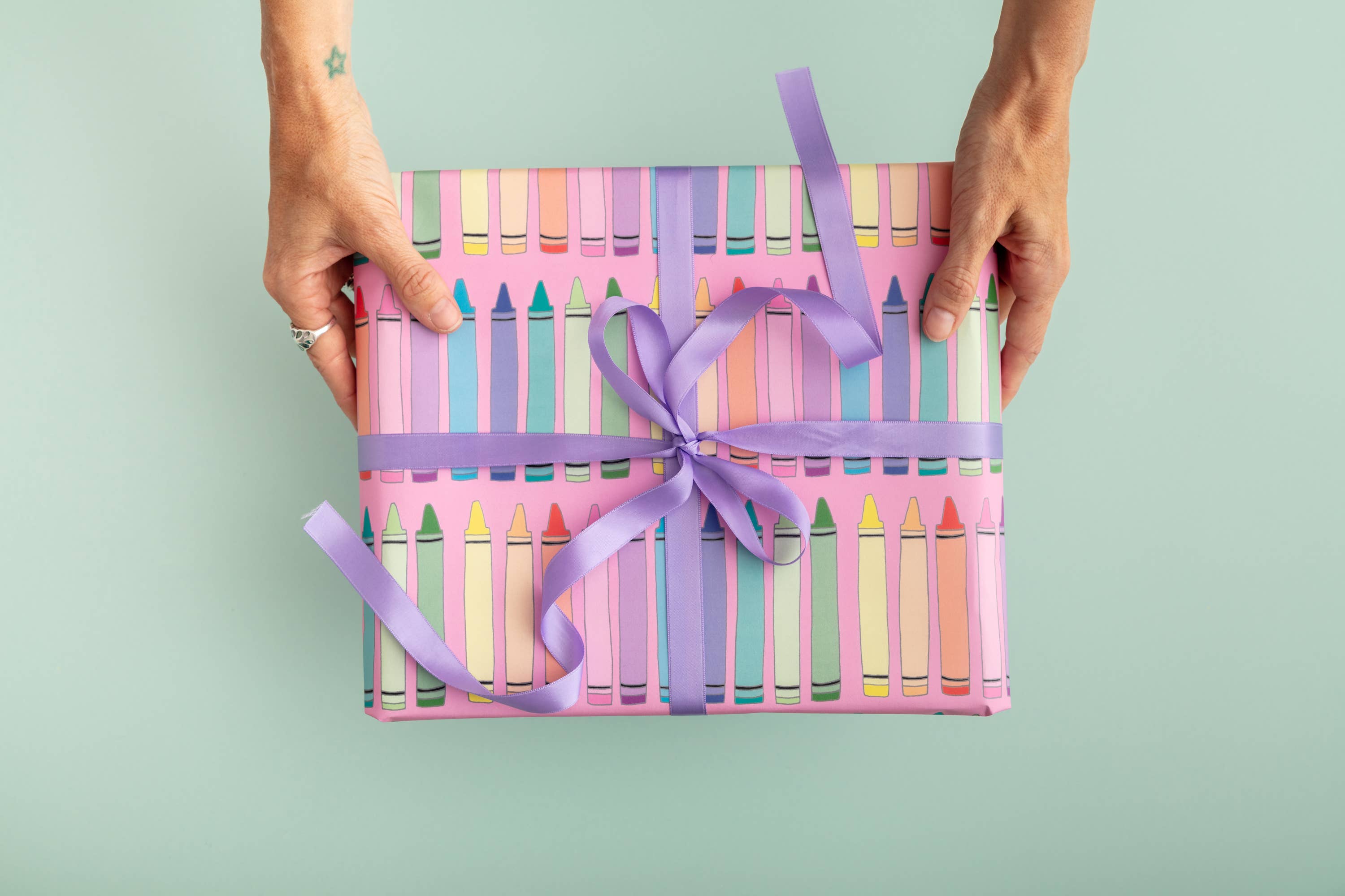 You've Got Pen On Your Face - Vendita all'ingrosso Carta da regalo in fogli - Carta da regalo con pastelli | Carta da regalo | Confezione regalo per baby shower2