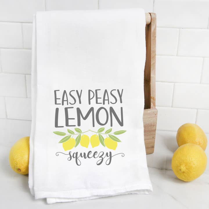 Emma and the Bean – wholesale Kökshandduk – Lätt Pasy Citronsqueeze mjöl säck kökshandduk