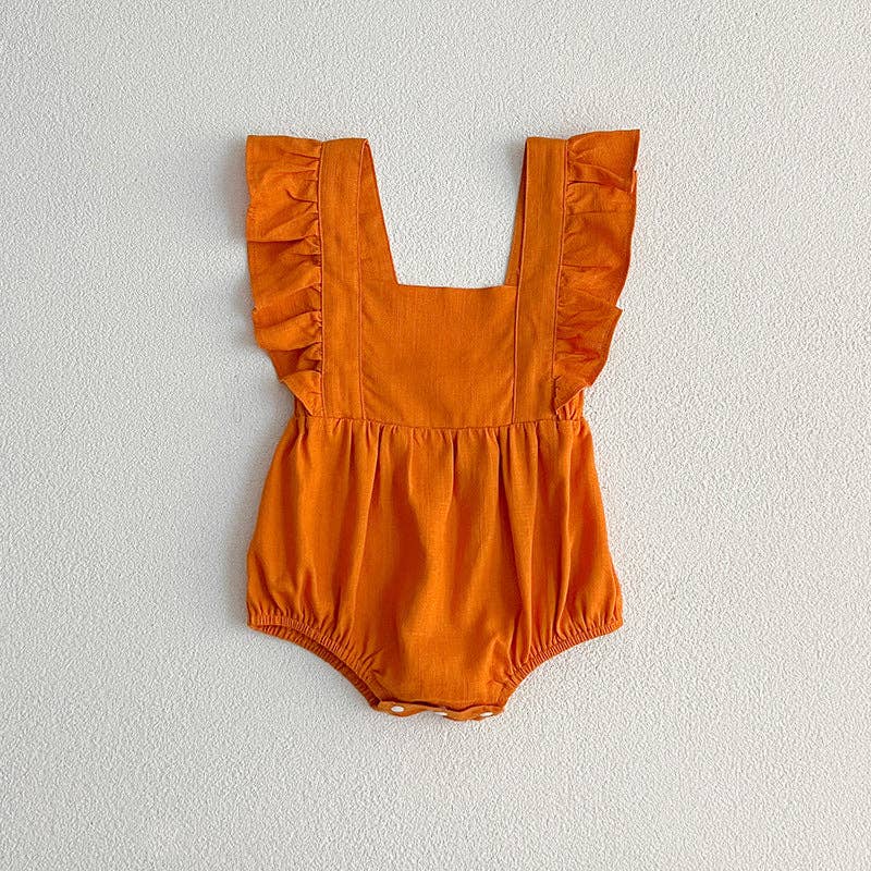 MyKids-USA® - Wholesale Bodysuit (Non-Footed) - Baby - Summer Baby Girls Solid Color Square Neck bodysuit2