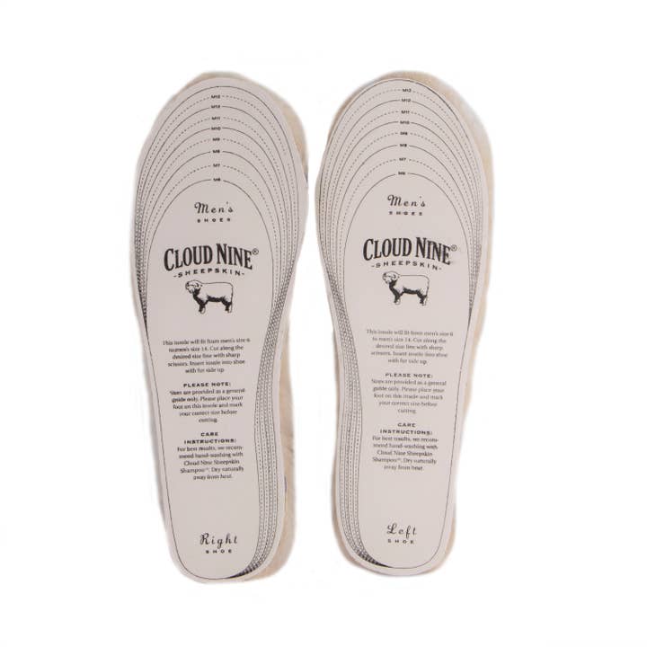 Cloud Nine Sheepskin - Wholesale Inserts/Soles - Unisex - Sheepskin Shoe Insoles2
