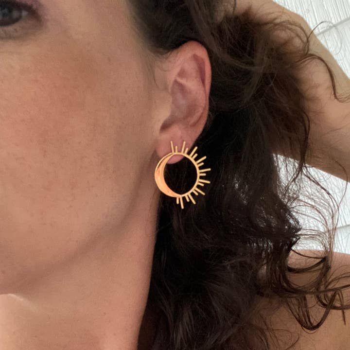 Love Lori Michelle Jewelry - Wholesale Dangle Earrings - Celeste Sun Moon Earrings7