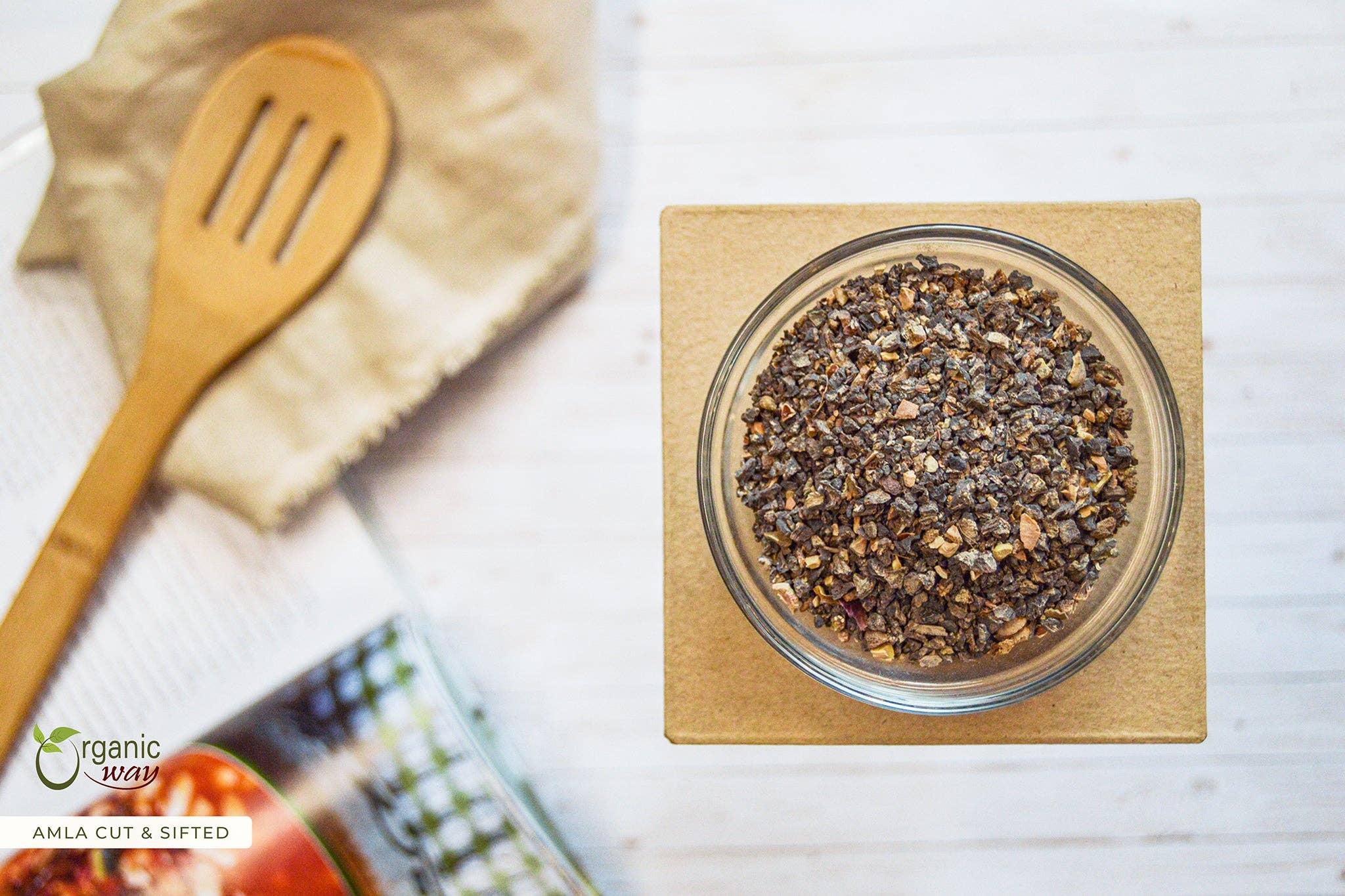 Organic Way LLC - Venta al por mayor Hierbas - Amla/Amalaki Deshidratada/Emblica Officinalis Cortada y Tamizada (Phyllanthus emblica) - Certificado Kosher | Crudo, Vegano, No GMO y Sin Gluten | Certificado por el USDA | Origen - India1