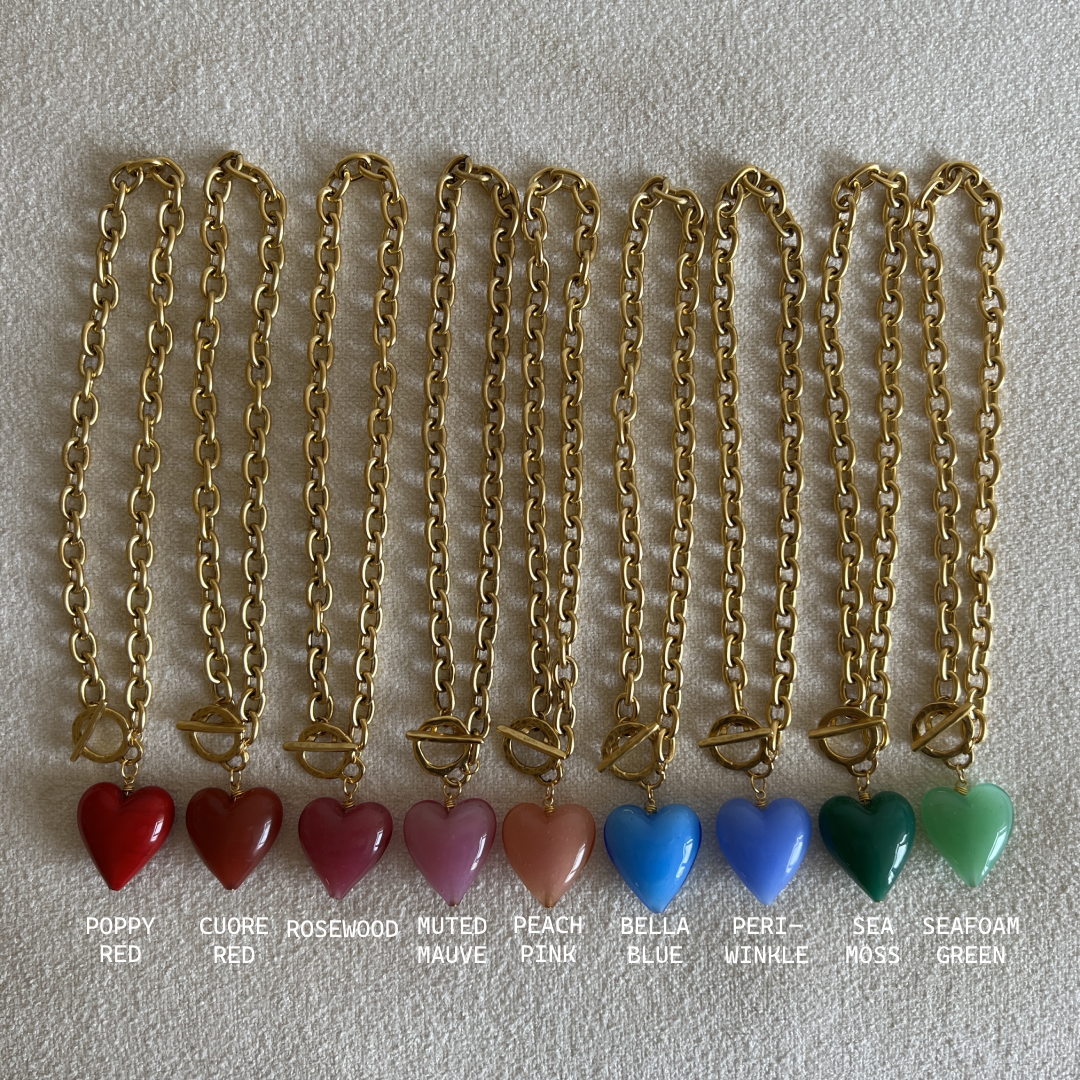 sccollection - Wholesale Pendant/Charm Necklace - Amore Murano Glass Heart Necklace27