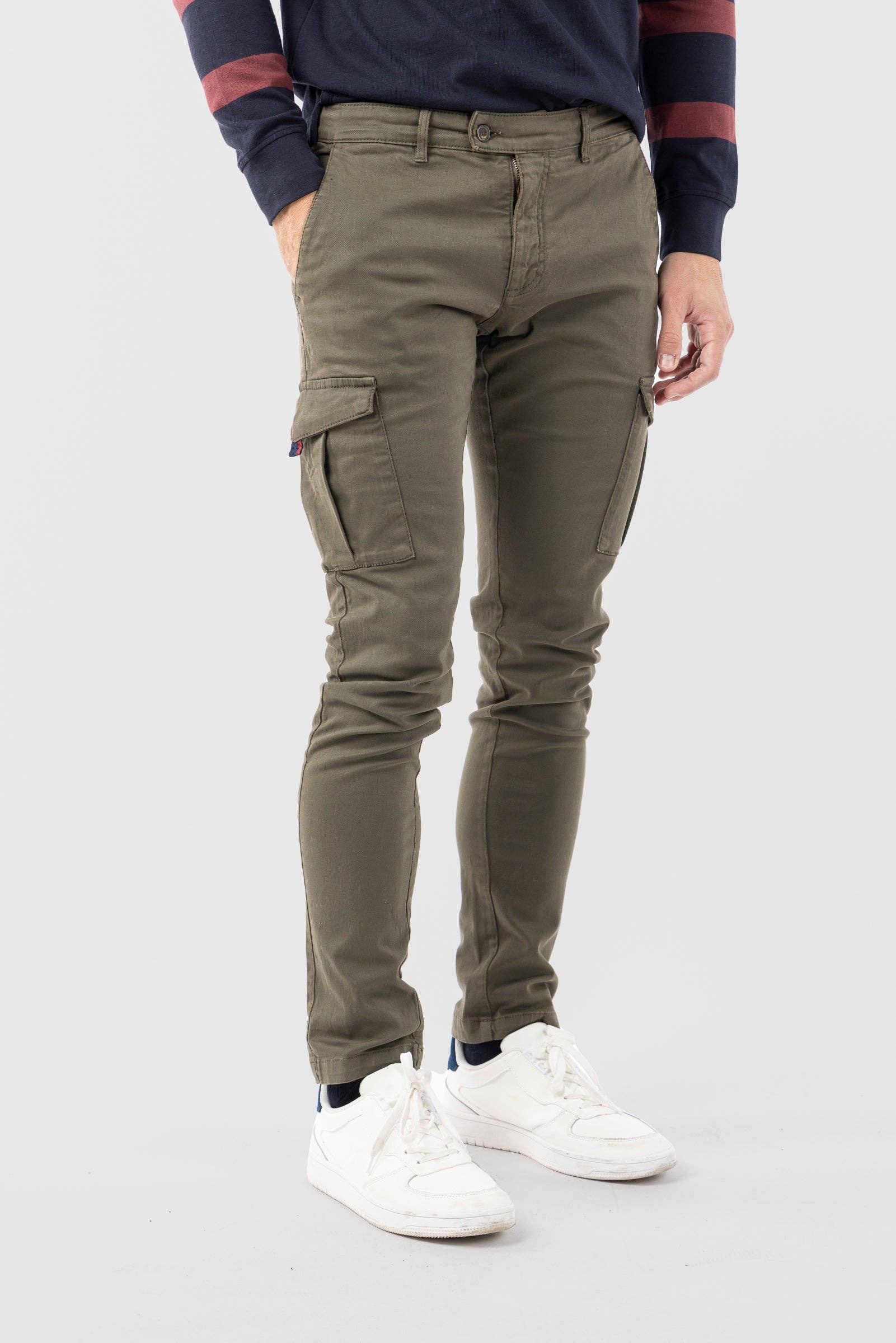 williot - Wholesale Broek - Heren - Kaki cargobroek1