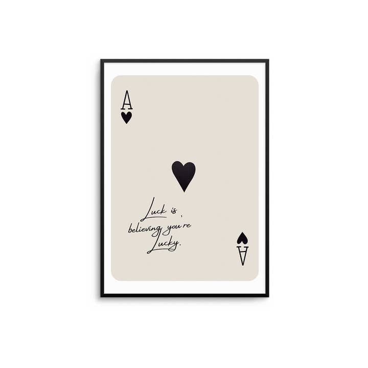 Believe You're Lucky Print for wholesale by D'LUXE PRINTS