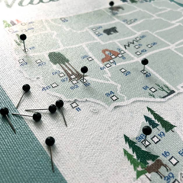 UUPP - Wholesale Map - MAP - STATE PARK MAP - MINNESOTA | with map pins2