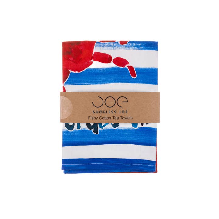 Shoeless Joe Ltd – wholesale Tea towel – Two Old Crabs T-Towel1