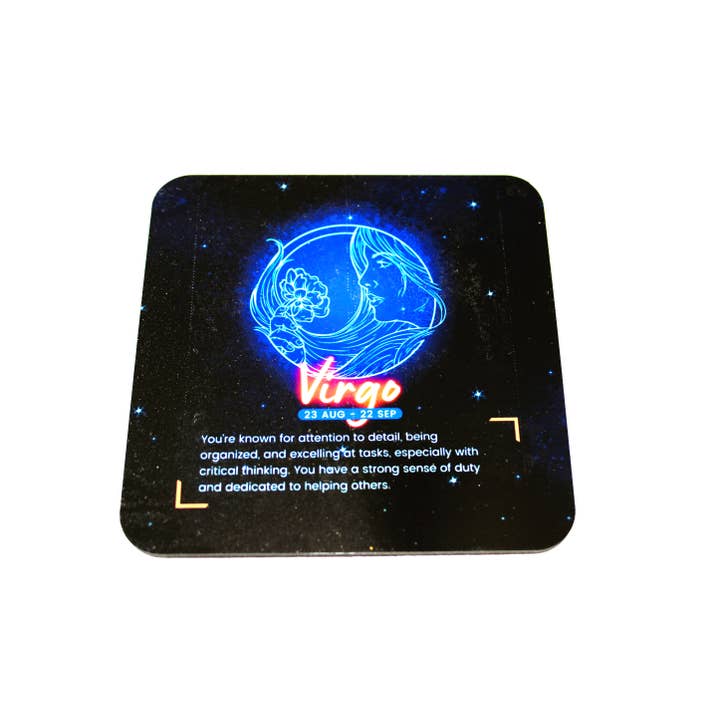 Horoscope Coaster : Vierge pour la vente par Ron Knight Entertainment, LLC